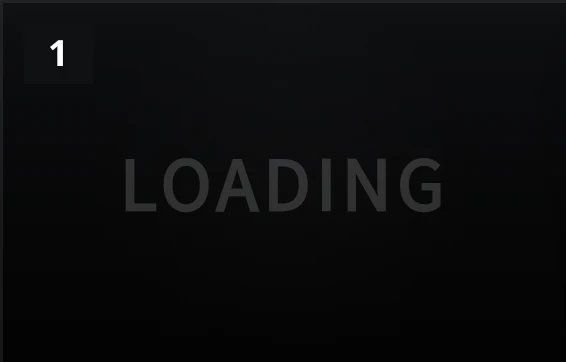 모바일 목록의 LOADING 타일